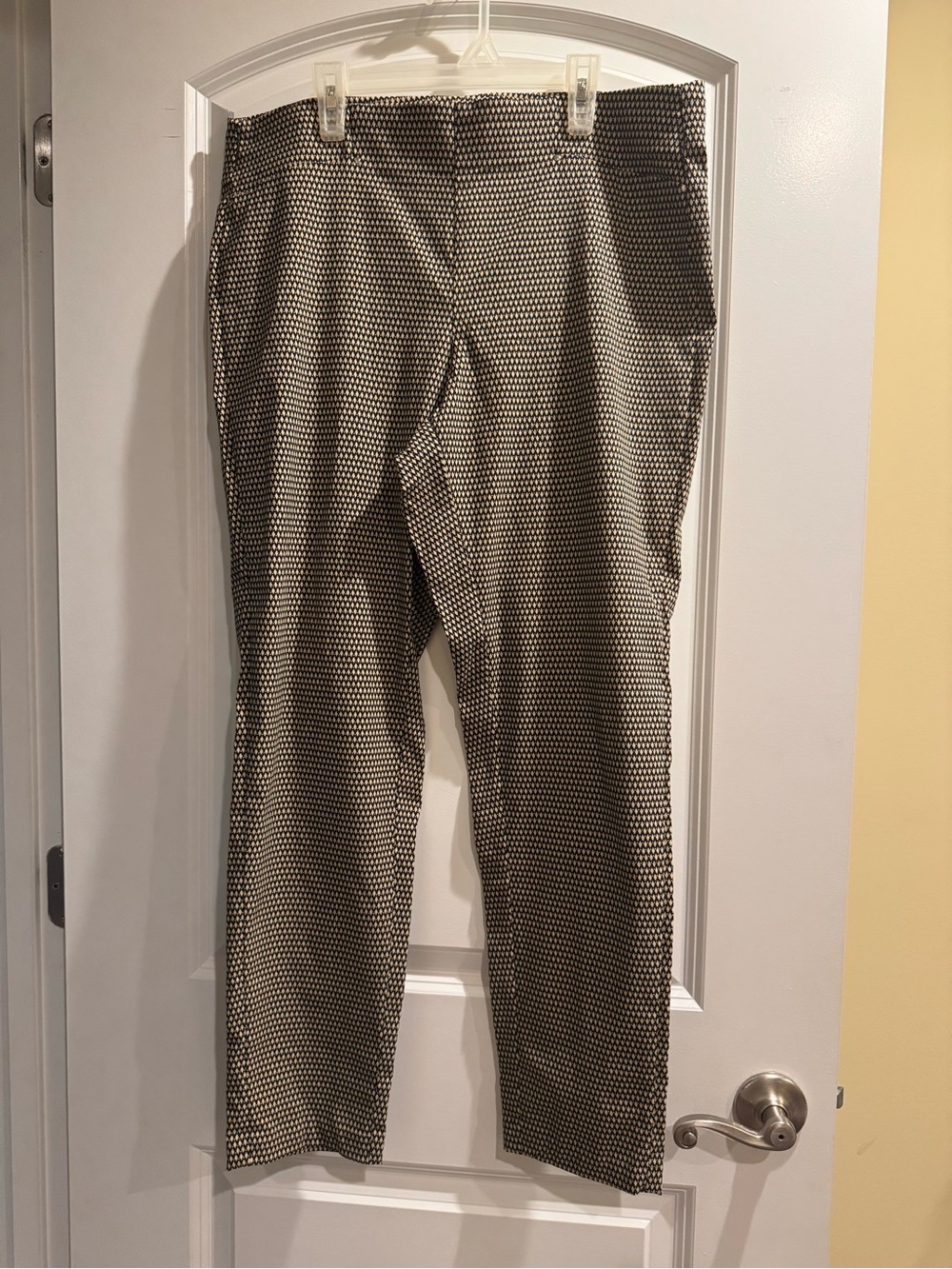 Rafaella Black and White Micro-Pattern Legging/Skinny pant